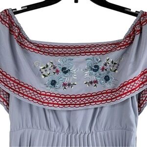 ASOS High Low Dress with Embroidered Floral Design Maternity Size 4